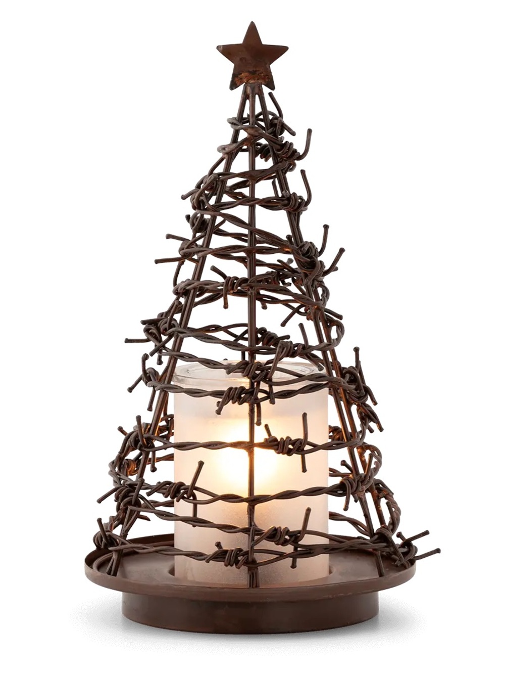 Scentsy Rustic  Brown Metal Tree wax warmer